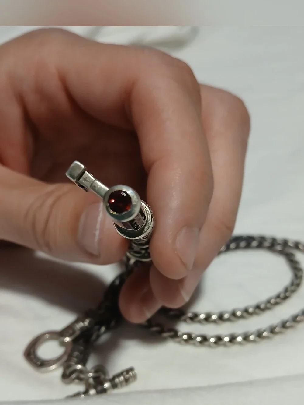 Night Rider 925 Silver King Chain and Pendant